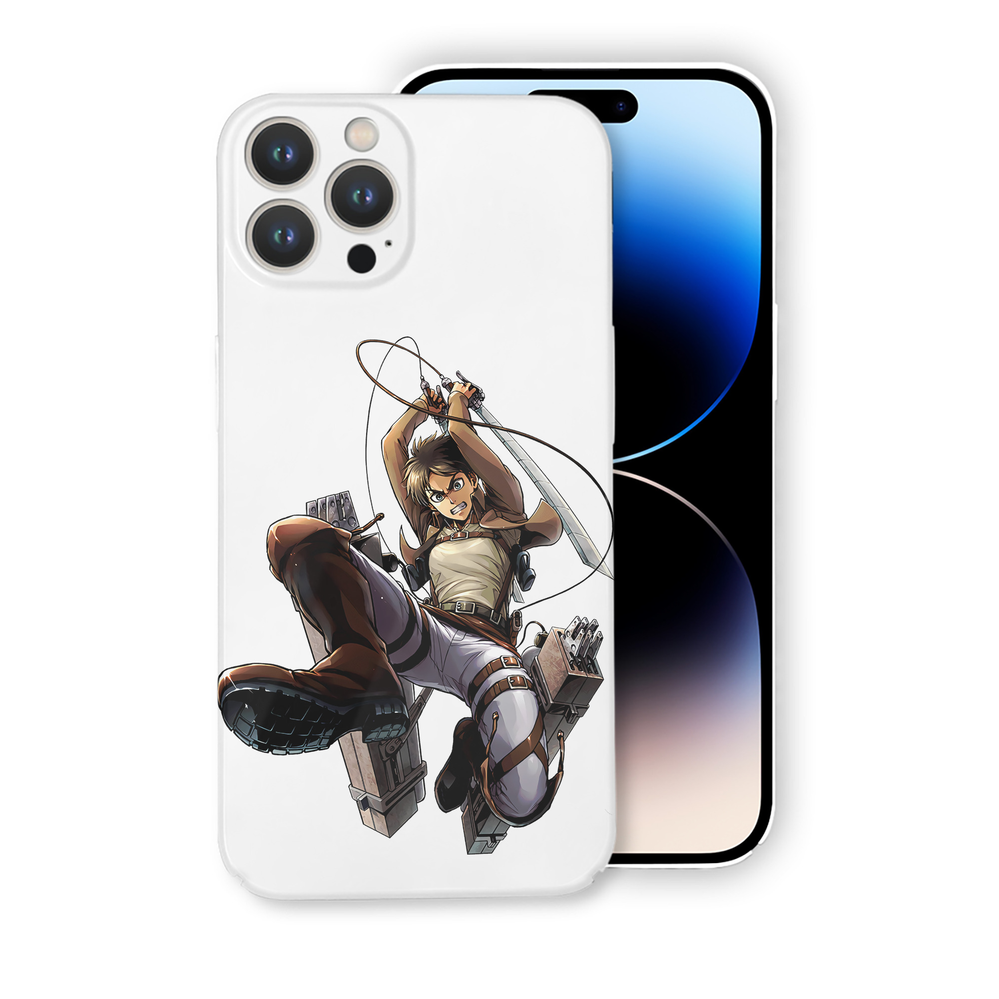 （画像用） 進撃の巨人 エレン･イェーガー Attack on Titan Eren Jäger 【iPhone 14シリーズ対応】ハードケース